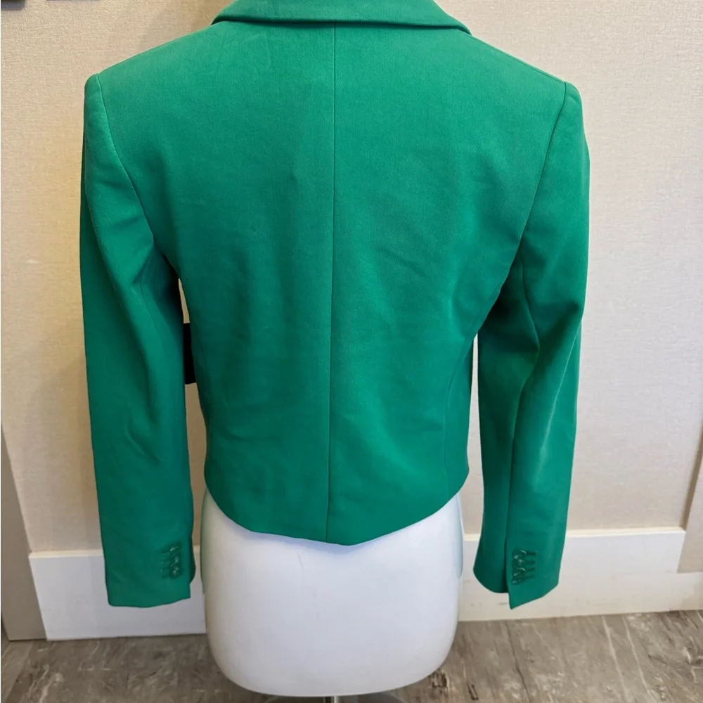 Express Women's Green Blazer - Picture 3 of 7